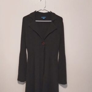 White + Warren 100% cashmere Cardigan gray, long